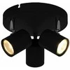 Lubinis šviestuvas Okko Šviestuvas nukreipiamasis Safi GU13014D-3R BLK, 15 W, GU10