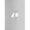 Taškinis šviestuvas REALITY CANTAR, 1 x GU10, max 5 W, baltos/chromo sp, Ø11x8cm