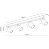 Lubinis šviestuvas Tk_Lighting Šviestuvas nukreipiamasis TK Lighting Top 6874, 40 W, GU10