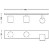 Lubinis šviestuvas Luminaire Philips RUNNER. directing. 3x20 W