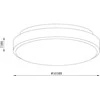 Lubinis šviestuvas Lampa sufitowa Domoletti CEILING LED LIGHT NATA 4000K 50.5CM WOOD