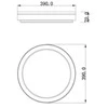 Lubinis šviestuvas Domoletti Lampa sufitowa LED B2361-1M-R 39CM 30W su funkcija ściemniania