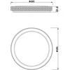 Domoletti Lubinis šviestuvas LEDB2349-1-R 50CM 45W DIM