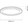 Šviestuvas plafonas Milagro Optima ML7053, LED, 3000 - 6000 °K, 1 x 52 W