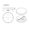 Standartinis lubinis šviestuvas CL280CP01 18W LED IP54