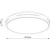 Lubinis šviestuvas Lampa sufitowa Standart CEILING LED LIGHT ZULA CCT 38CM Baltas