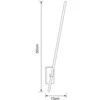 Sieninis šviestuvas Šviestuvas „Lampa siena Domoletti Stim WL22032D-L60“, LED, 3000 °K x 7 W