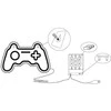 Sieninis šviestuvas Lampa sienas Standart Party Console, LED x 4 W
