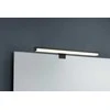 Veidrodžių LED šviestuvas TRIO Lino, IP44, 7,4W, 3000K, 900lm, juodos sp., 40 x 6 cm