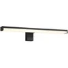 Veidrodžių LED šviestuvas TRIO Lino, IP44, 7,4W, 3000K, 900lm, juodos sp., 40 x 6 cm