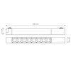 Lubinis šviestuvas Šviestuvas bėginei sistemai DPM X-Line STF-20W-B, 20 W, LED