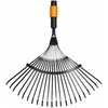 Lapų grėblys vėduoklinis Fiskars QuikFit 135201/1000644, be koto, 560 mm, juoda sp./oranžinė sp.