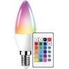 Besk 6W C37 E14 3000k RGB with remote control