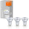 Ledvance SMART+ WiFi Spot Warm Baltas 40 5W 45° 2700K GU10, 3vnt pakuotė | GU10 | 5 W | Šiltas Baltas 2700K | Bevielis internetas