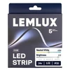 LED juostelė LEMLUX COB 5M. 14W. 2000lm. 4000K. IP20