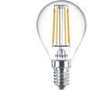 LED lempa Philips Fil P45, 4.3W, E14, 2700K, 470lm, skaidri