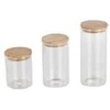 Domoletti GLASS CANISTER BAMBOO LID 1300ML