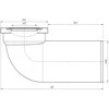 Ani_Plast Unitazo alkūnė Ani Plast W9220, 90°, Ø 110/141 mm, balta