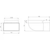 Ventiliacijos alkūnė EUROPLAST KLD 110 x 55mm D100 90°