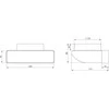 Ventiliacijos alkūnė EUROPLAST KLD25 220 x 55mm D125 90°