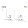Liregus Įleistinis USB- kroviklis EPSILON, dvivietis, baltos sp., 220V, 50-60Hz, 3,4A