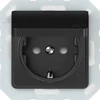 Lizdas Vilma SL250 111030202707, įžemintas lizdas, IP44, antracito spalvos