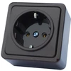 Lizdas Vilma SL+250 RP16-002V, įžemintas lizdas, antracito spalvos.