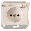 Lizdas Vilma XP500 111050202107, įžemintas lizdas, IP44, baltas