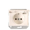 Lizdas Vilma XP500 111050202107, įžemintas lizdas, IP44, baltas