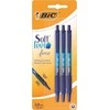 BIC Tušinukas SOFT CLICGRIP FINE 0.8 mm, mėlynas, pakuotėje 3 vnt 256460