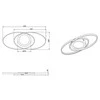 Trio Lubinis šviestuvas „Reality Galaxy“ R62991142, LED, 3000 °K, 1 x 27 W