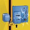 Magnetinis žaislas 4M KidzLabs Magnetic Intruder Alarm, mėlyna sp.