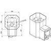 Wood-burning sauna stove STOVEMAN 16-LS. 17 kW