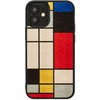 Dėklas MAN&WOOD case for iPhone 12 mini mondrian wood juodas