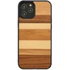 MAN & WOOD MAN&WOOD dėklas iPhone 12 Pro Max smėlio spalvos juodas