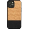 MAN & WOOD MAN&WOOD dėklas iPhone 12 Pro Max silkių karkaso rašto juodas
