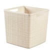 Daiktadėžė CURVER JUTE, 17 l, kreminė, 28×28×27 cm