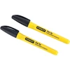 Marķieris Stanley 0-47-316, 12 cm, melna krās., 2 gab.