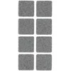 Baldų padukai HAUSHALT, 25×25 mm, pilki, 8 vnt.