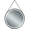 UNIBALL M_M FINE MIRROR 60 CM Juodas WITH LEATHER BEL