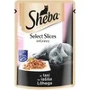 Šlapias kačių ėdalas Sheba Select griežinėliai, žuvis, 0,085 kg