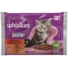 Whiskas Šlapias kačių ėdalas, 81 vnt. jautienos, vištienos, jautienos/vištienos, 0,085 kg x 4 vnt.