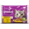 Konservuotas ėdalas katėms WHISKAS, su vištiena ir kalakutiena, 4 x 85 g