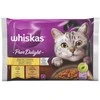 Šlapias kačių ėdalas Whiskas Pure Delight, su vištiena ir kalakutiena, 0,085 kg x 4 vnt.