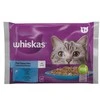 Konservuotas ėdalas katėms WHISKAS, su lašiša ir tunu, 4 x 85 g