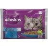 Konservuotas ėdalas katėms WHISKAS, su lašiša ir tunu, 4 x 85 g