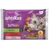Konservuoti kačių dribsniai „Whiskas“ su žuvimi ir skoniu, 4 x 85 g