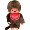 MONCHHICHI klasikinė beždžionė su raudonu seilinuku, 20 cm