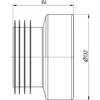 Ani_Plast Unitazo mova Ani Plast W0210EU, Ø 132 mm, balta