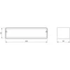 Ventiliacijos mova EUROPLAST KS25, 220 x 55 mm